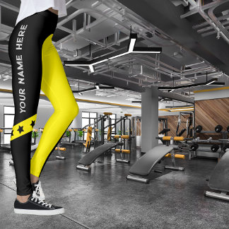 Legging NOME personalizável do esporte