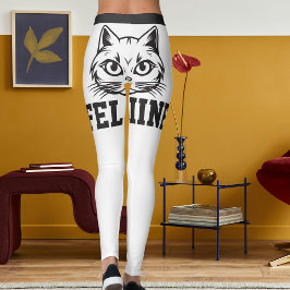 Legging Nomes Personalizados Cinzas Brancas Stripes Gatos