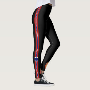 Legging Noruega listra a bandeira