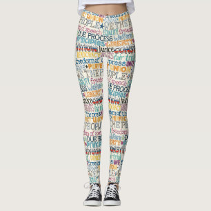 Legging nós, a tipografia pessoas