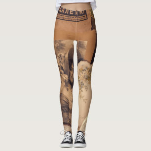 Legging Nostalgic Glamor: Retratos Russos Vintage.