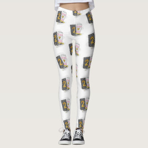 Legging Notebook Preto de Segundo Grau Professor Café