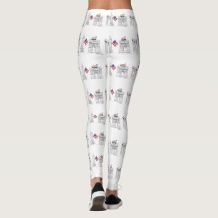 Legging Nova Iorque 4 de julho Patriótico Brooklyn EUA