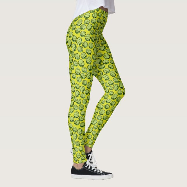 Legging Novidade verde das salmouras de aneto (Direita)