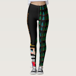 Legging Nozes de Natal Personalizadas na Floresta