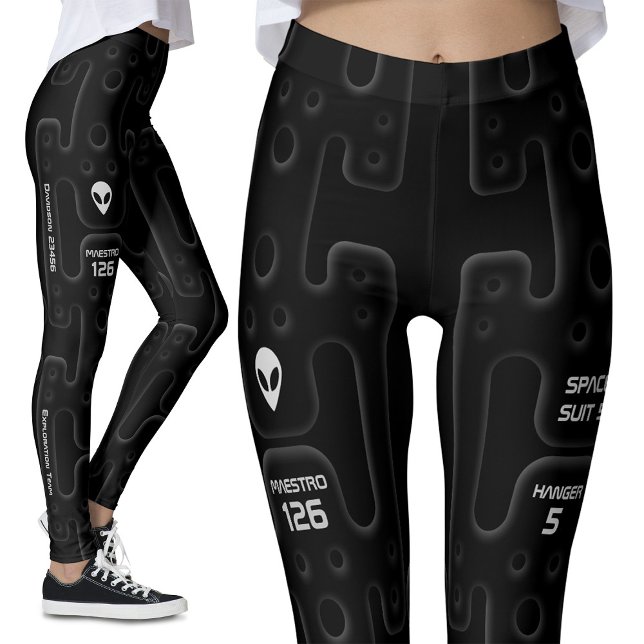 Legging Núcleo de Astronauta Negro para Exploração Espacia (Criador carregado)