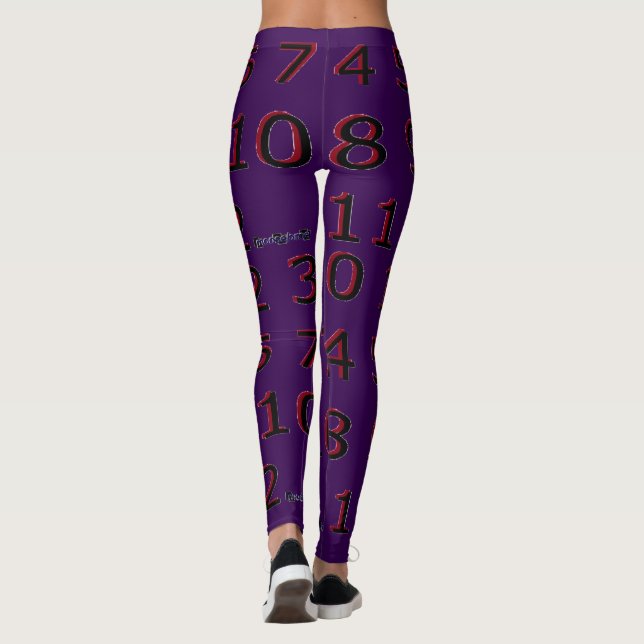 Legging Number Eye Chart  (Verso)