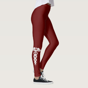 Legging Nutra a obscuridade médica do símbolo do Caduceu