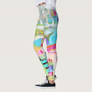 Legging Nuvens de Abstrato