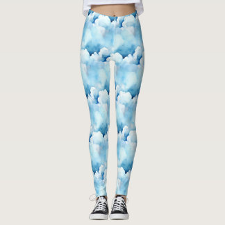 Legging Nuvens de Azul Whimsical