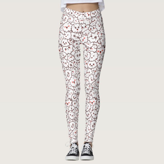 Legging Nuvens de Kawaii Cute (Frente)