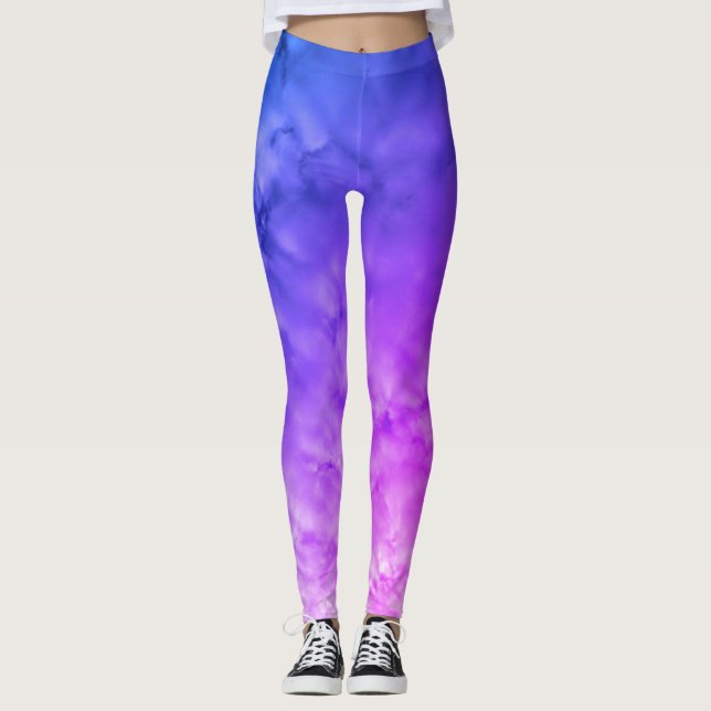 Legging Nuvens de Várias Cores (Frente)