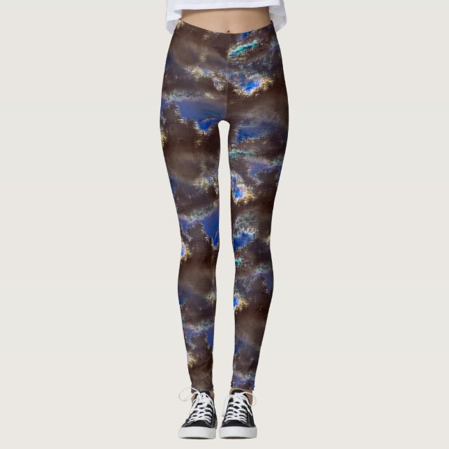 Legging Nuvens escuras muito rústicas com deslocamento dif (Frente)