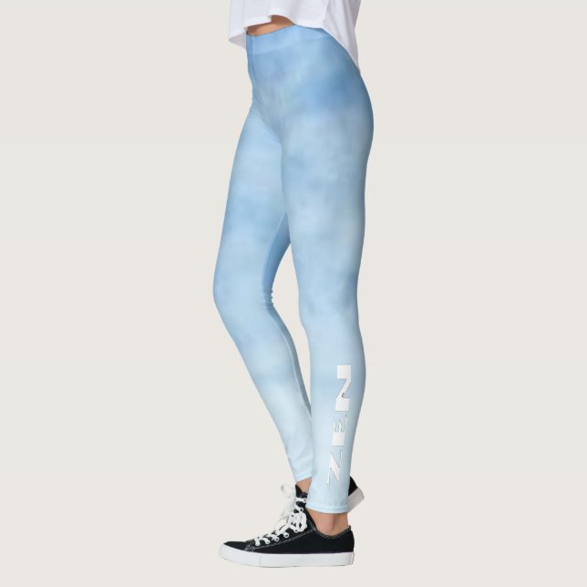 Legging Nuvens Leguminosas brancas Zen (Esquerda)