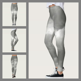 Legging Nuvens Tempestuosas Cinza Chic