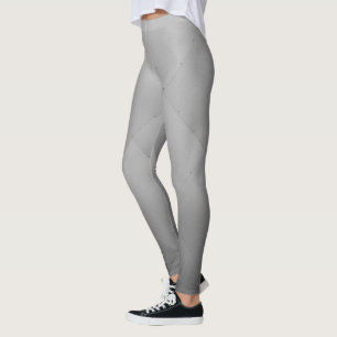 Legging O alumínio metálico legal chapeia cinzas