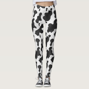 Legging O animal do impressão da vaca mancha ocidental