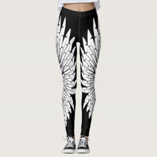 Legging O anjo branco voa caneleiras
