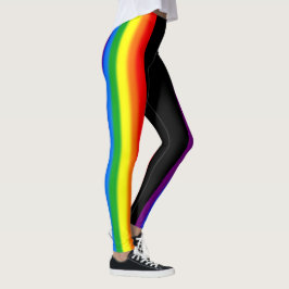 Legging O arco-íris Pastel listra o apoio do orgulho gay