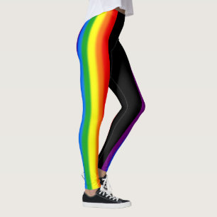 Legging O arco-íris Pastel listra o apoio do orgulho gay