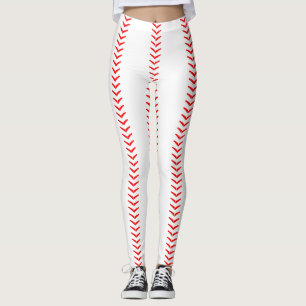 Legging O basebol costura caneleiras (das emendas)