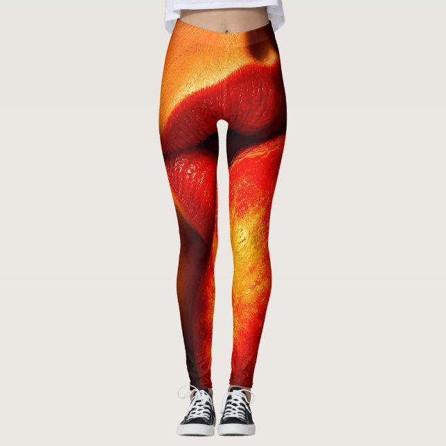 Legging O Beijo de Nectarina – Um Retrato Íntimo (Frente)