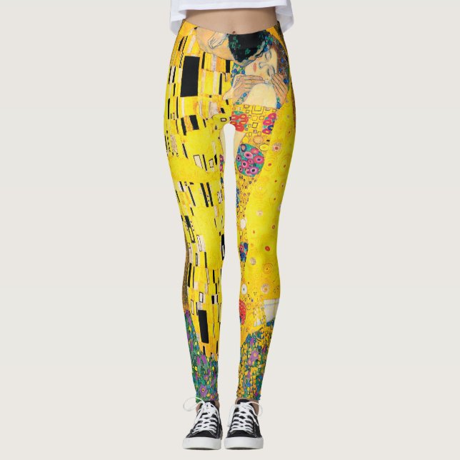 Legging O beijo por Gustavo Klimt (Frente)