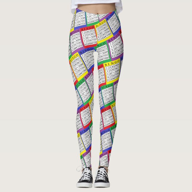 Legging O BINGO carda as caneleiras das mulheres (Frente)