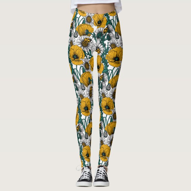 Legging O campo em amarelo (Frente)