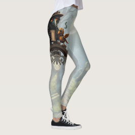 Legging O corvo alimentado por Café