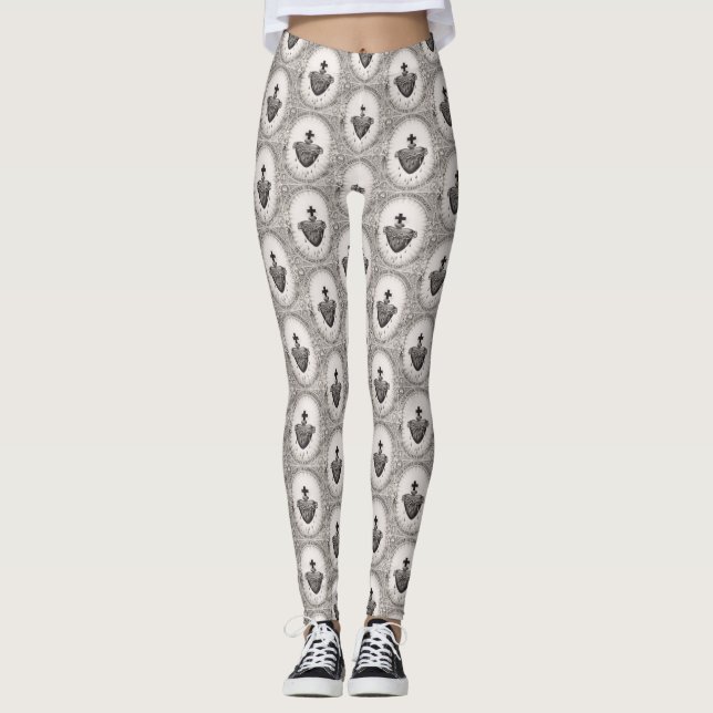 Legging O Cristo de Jesus mais sagrado (Frente)