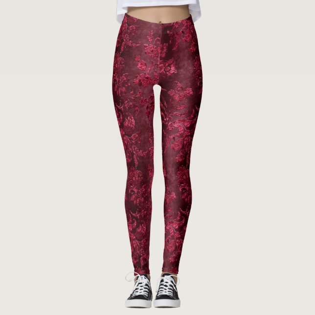 Legging O Design da série Burgundy Velvet 3 (Frente)
