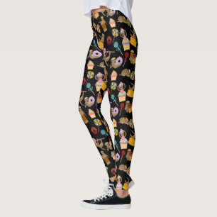 Legging O doce da preguiça trata o teste padrão