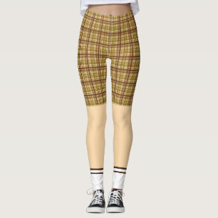 Legging O golfe engraçado shorts o teste padrão da xadre