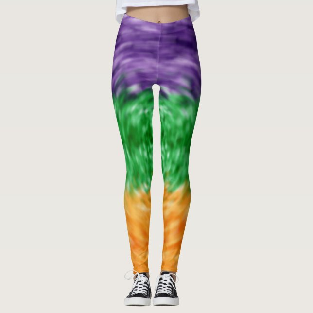 Legging O laço morre caneleiras do carnaval (Frente)