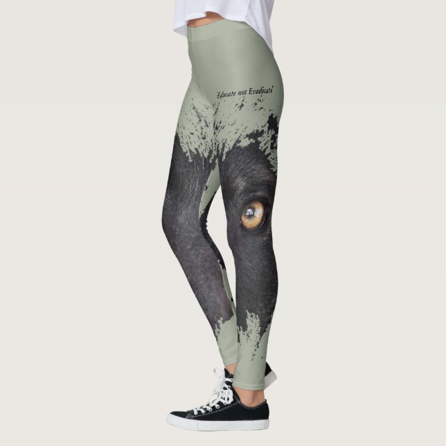 Legging O lobo Eyes caneleiras (Esquerda)