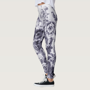 Legging O Mulberry tonificou o vintage preto & branco