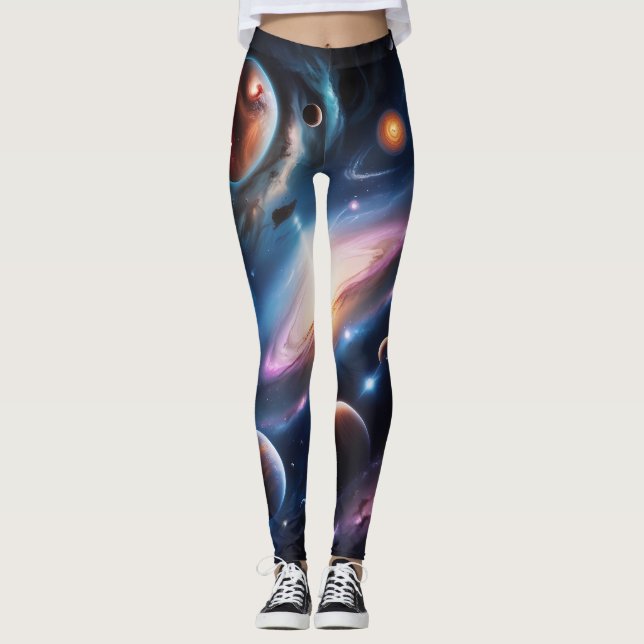 Legging O mundo dos planetas e das estrelas (Frente)
