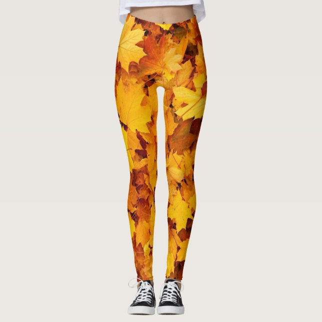 Legging O outono deixa a design (Frente)