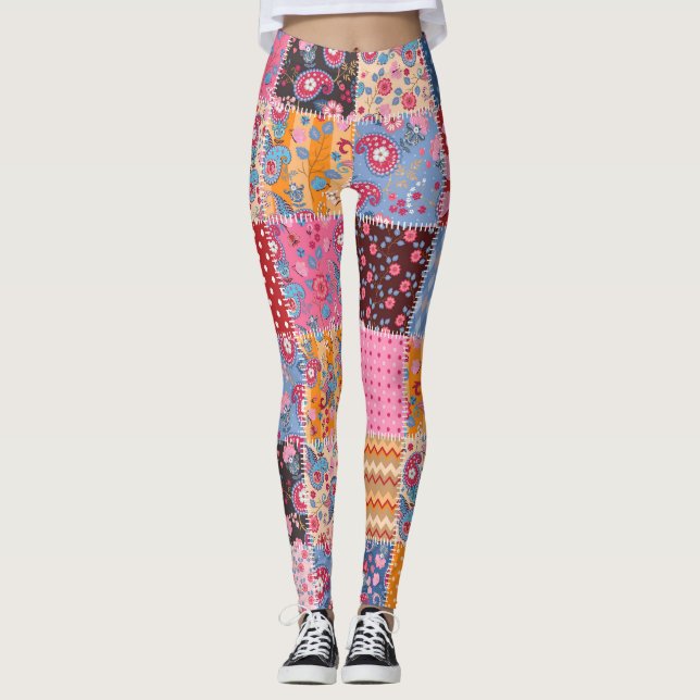 Legging O padrão de tecidos bonitinho, sem problemas. (Frente)