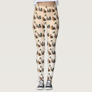 Legging O pato selvagem Ducks caneleiras do animal do