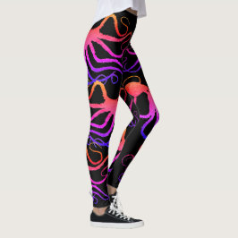 Legging O polvo no preto - caneleiras do Amy