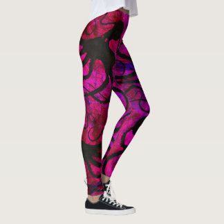 Legging O polvo no rosa quente - caneleiras de Sybille