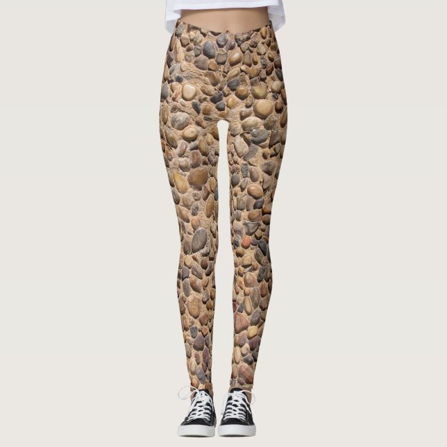 Legging O seixo da natureza apedreja a foto (Frente)