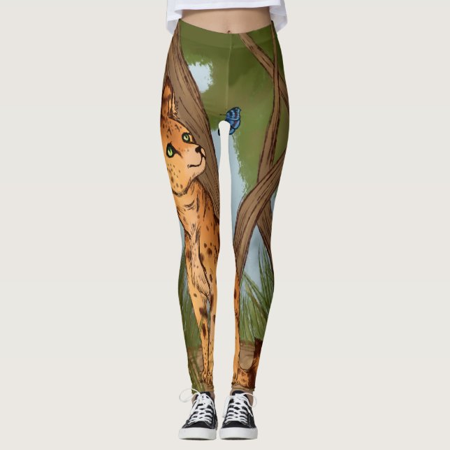 Legging O Serval e a Borboleta (Frente)