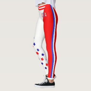 Legging O último Patriot Americano Stars and Stripes