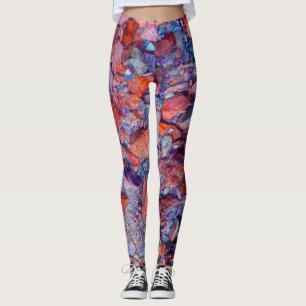 Legging O vermelho balança caneleiras