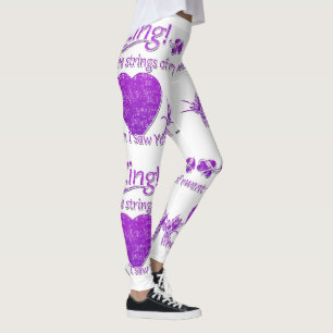 Legging O Zing Roxo Fez As Cordas Do Meu Coração Quando