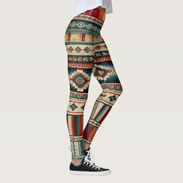 LEGGING “OAXACA” ROUPA DE TREINO COM ESTILO HISPÂNICO (Direita)