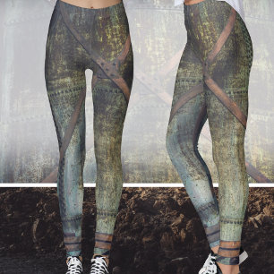 Legging Objetos Industriais Rustos na Paisagem Urbana